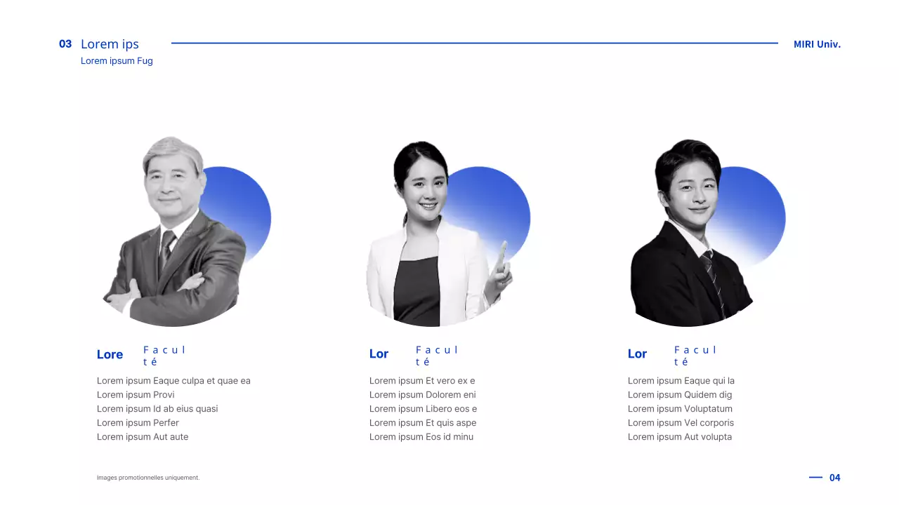 Modèle d'orientation Bluetone