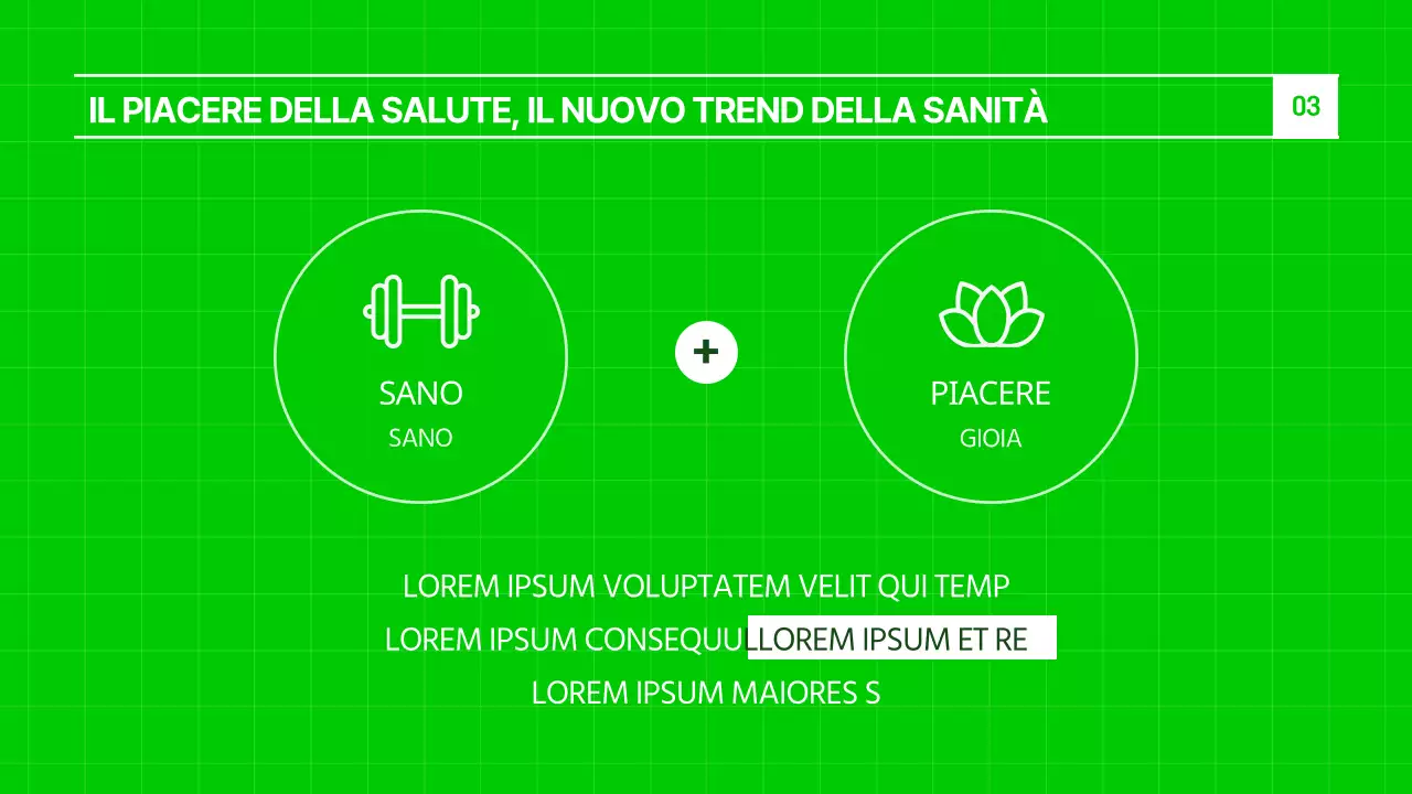 Un modello moderno che mette in mostra l'ultima tendenza dei "piaceri salutari" e dell'alimentazione sana nei colori chartreuse e verde.