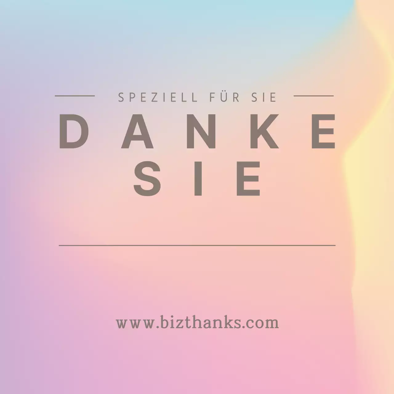 SPEZIELL FÜR SIE