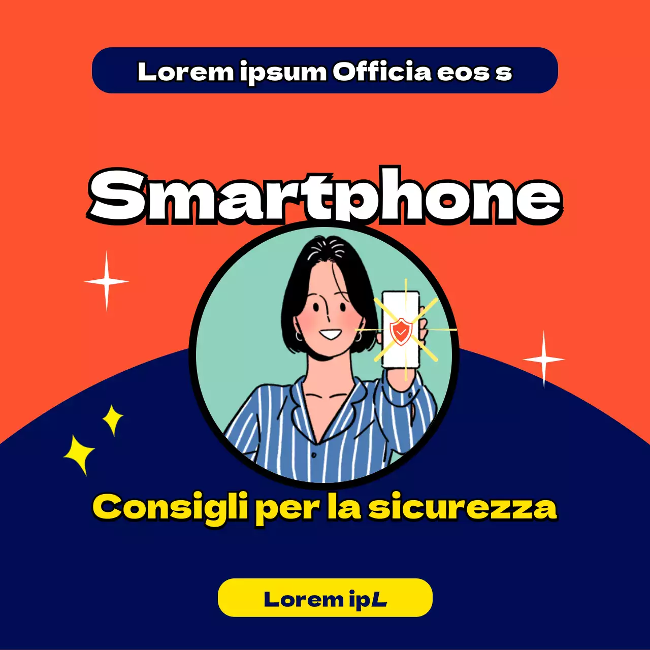 Illustrazione arancione Come proteggere il vostro smartphone