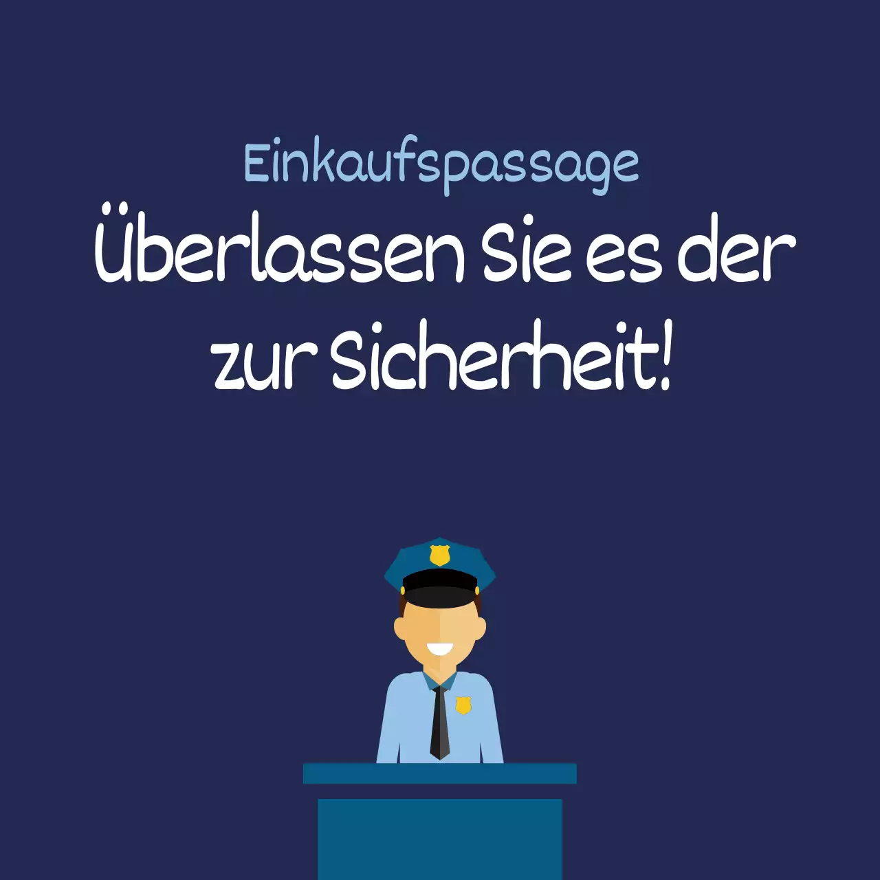 Überlassen Sie es der Sicherheit
