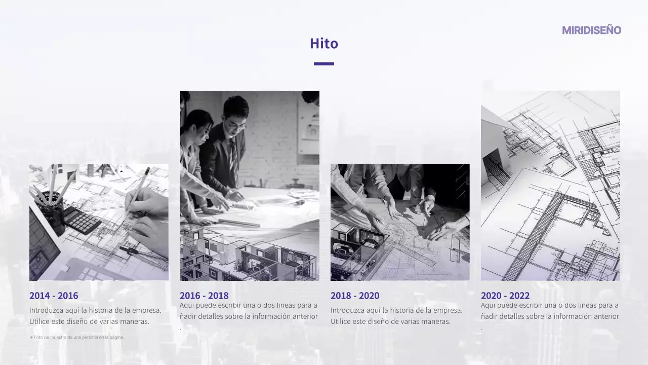 Plantilla de carta de presentación corporativa en tono morado