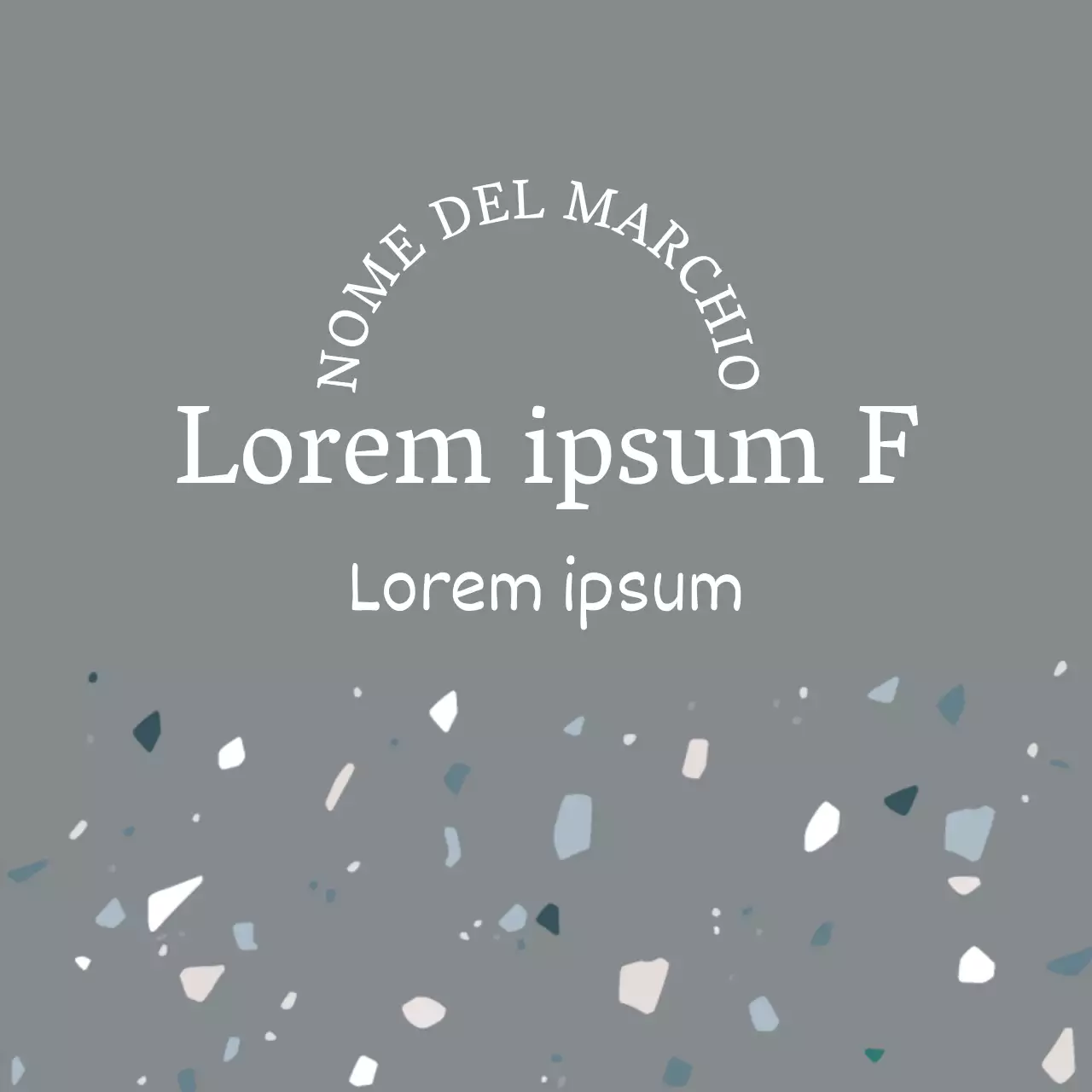 Grigio latte con motivo a ciottoli