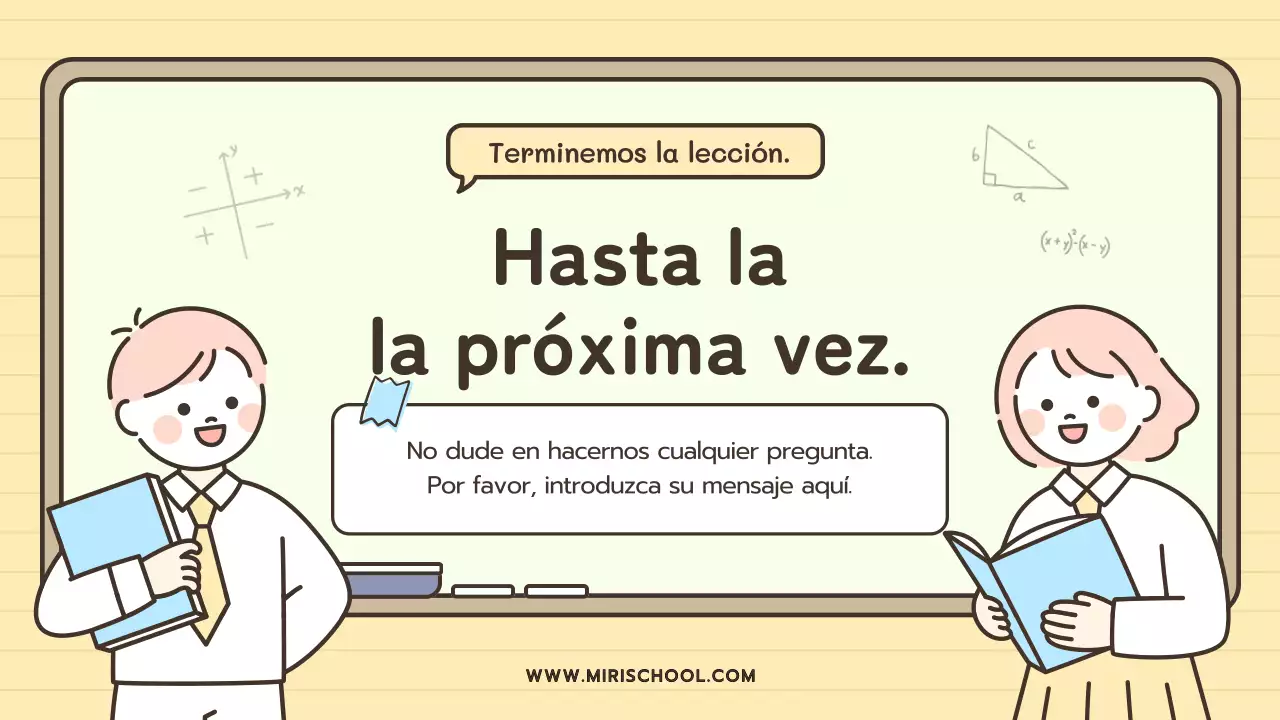 Simpáticas ilustraciones en tonos pastel con tema de pizarra para el aula