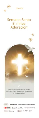 Estandartes de Semana Santa blancos y limpios