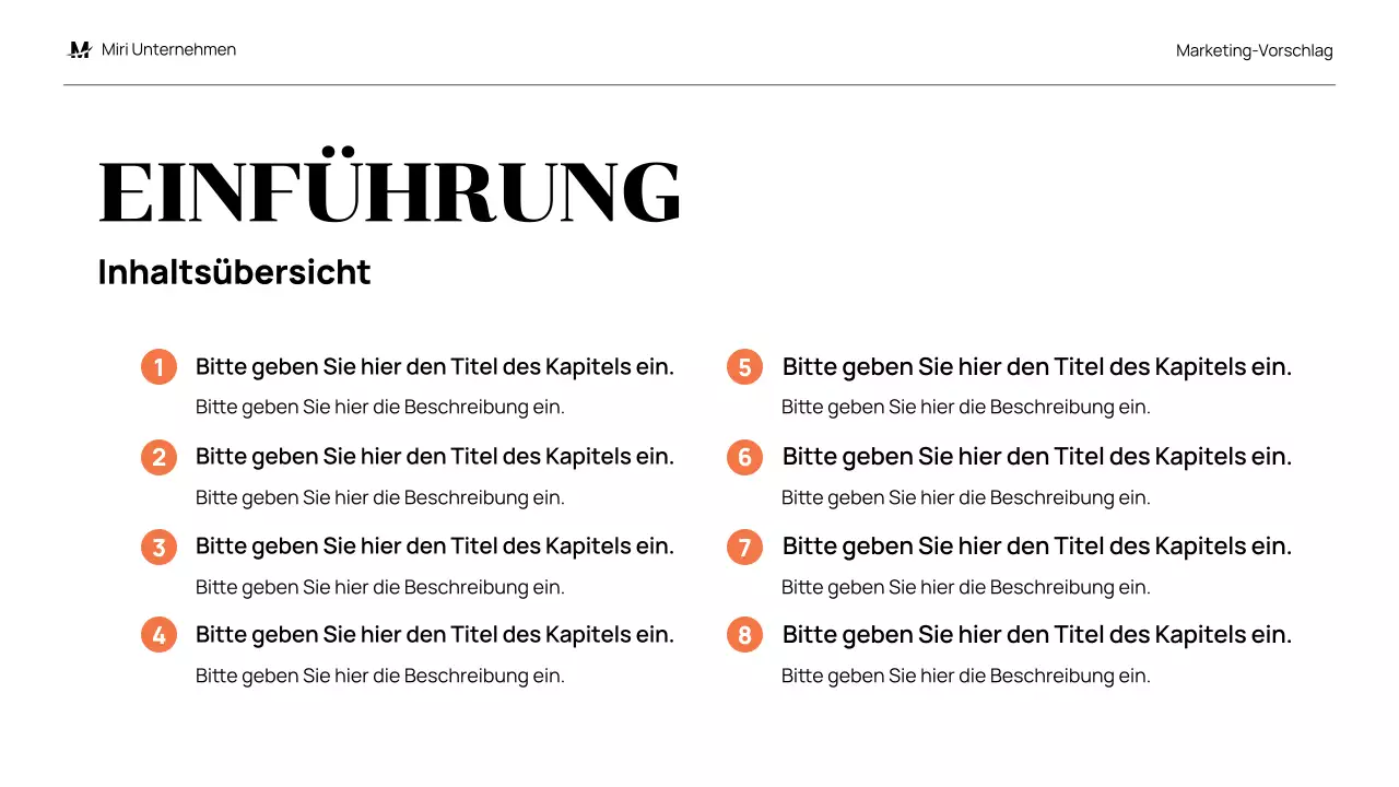 black modern marketing proposal