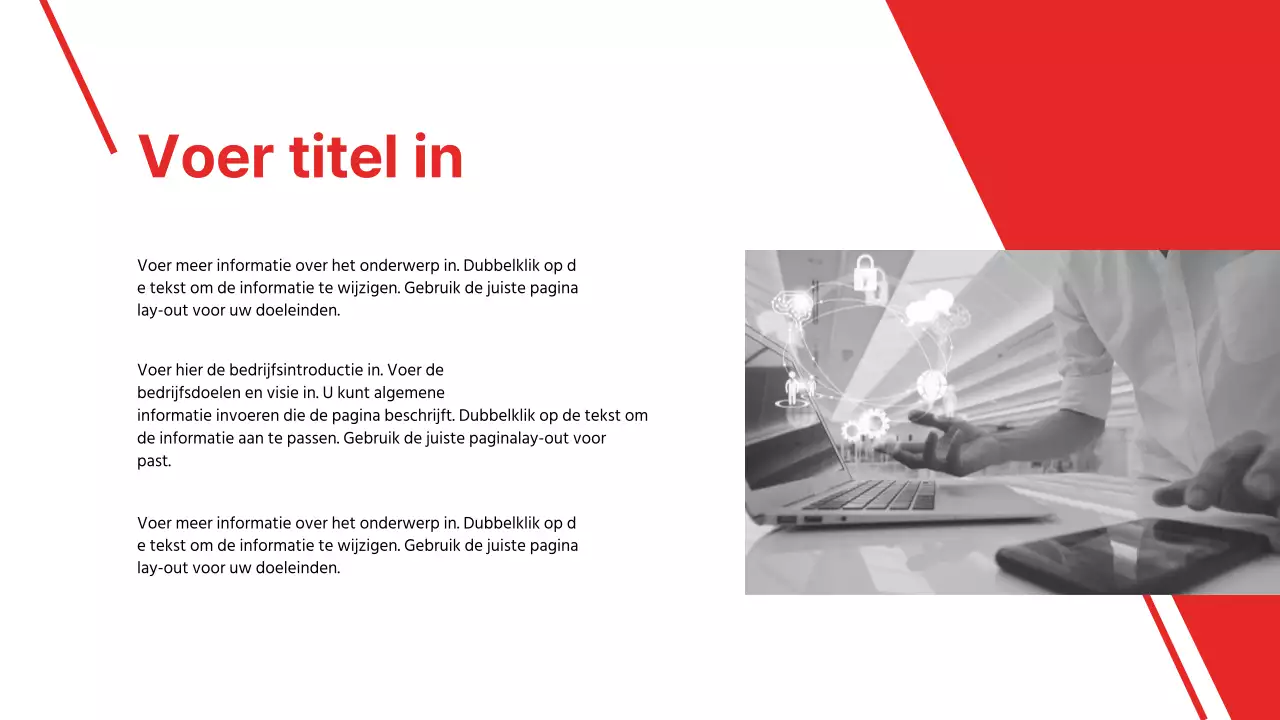 Presentatie voor zakelijke rapporten