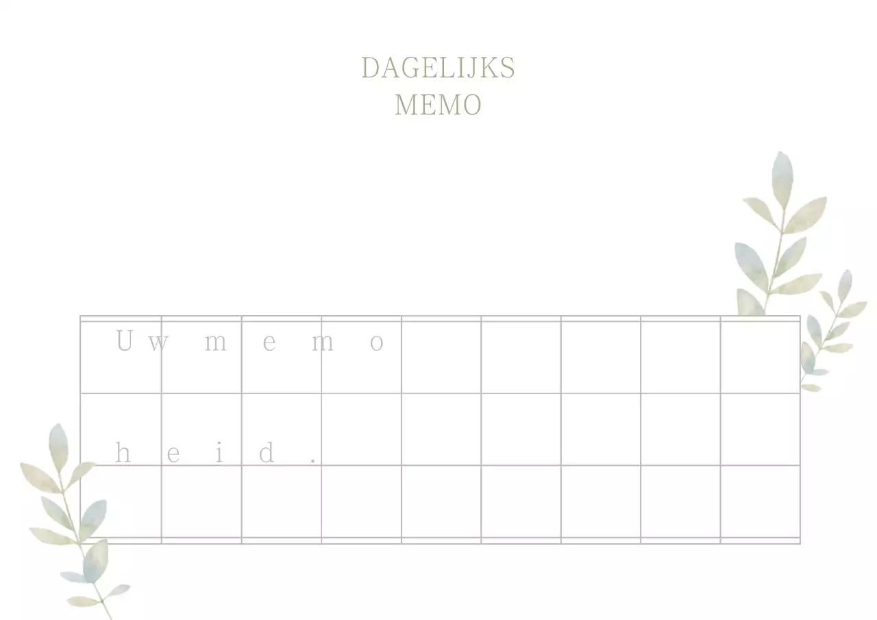 Notities van vandaag