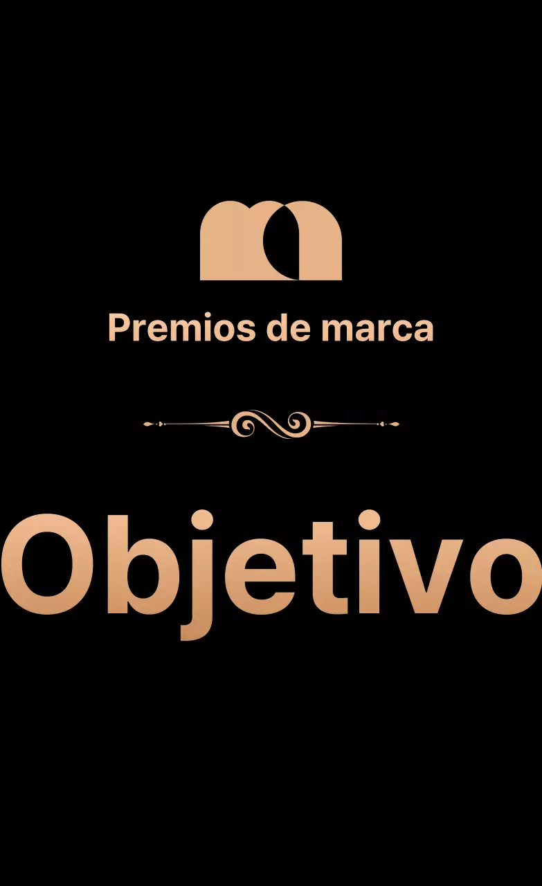 Promocione sus premios con un logotipo y texto en dorado y negro