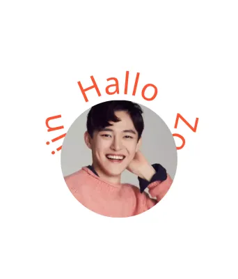 Witte eenvoudige belettering merchandise