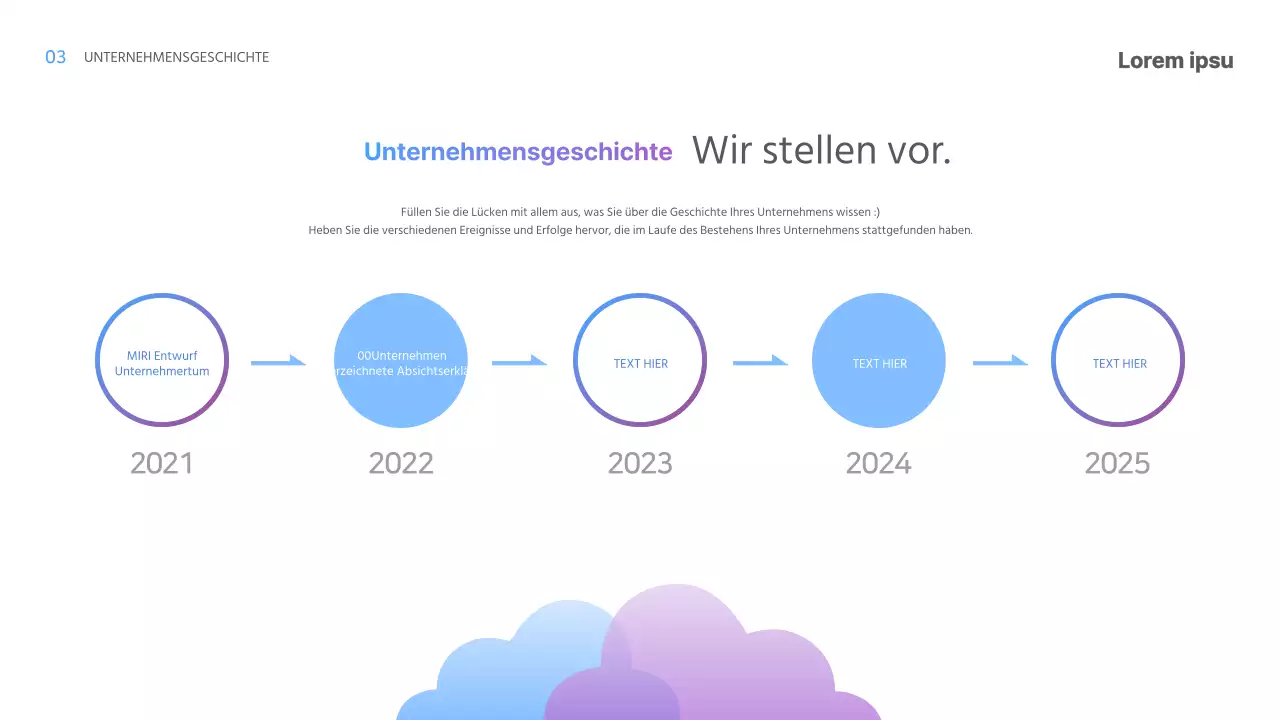 Hellblauer Farbverlauf IR-Vorlage