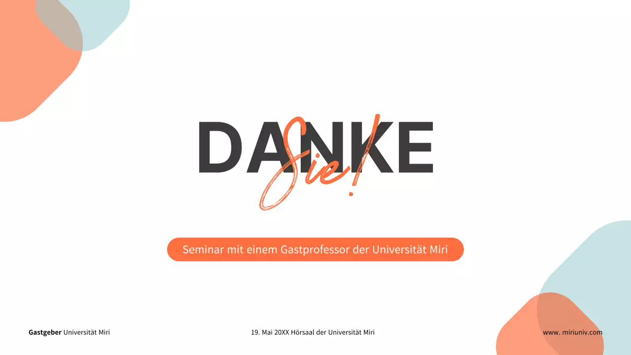 Präsentationen für Seminare