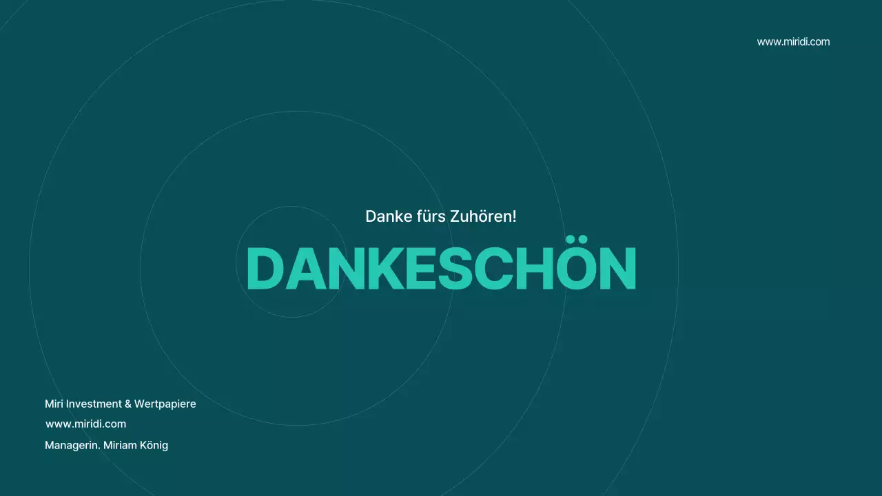 Ein mintgrüner und weißer, geometrischer Prospekt einer Maklerfirma