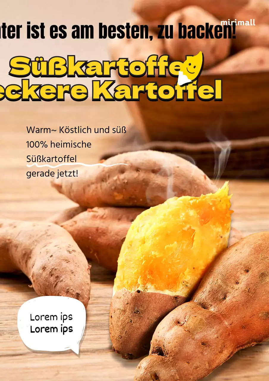 Förderung von Wintersüßkartoffeln