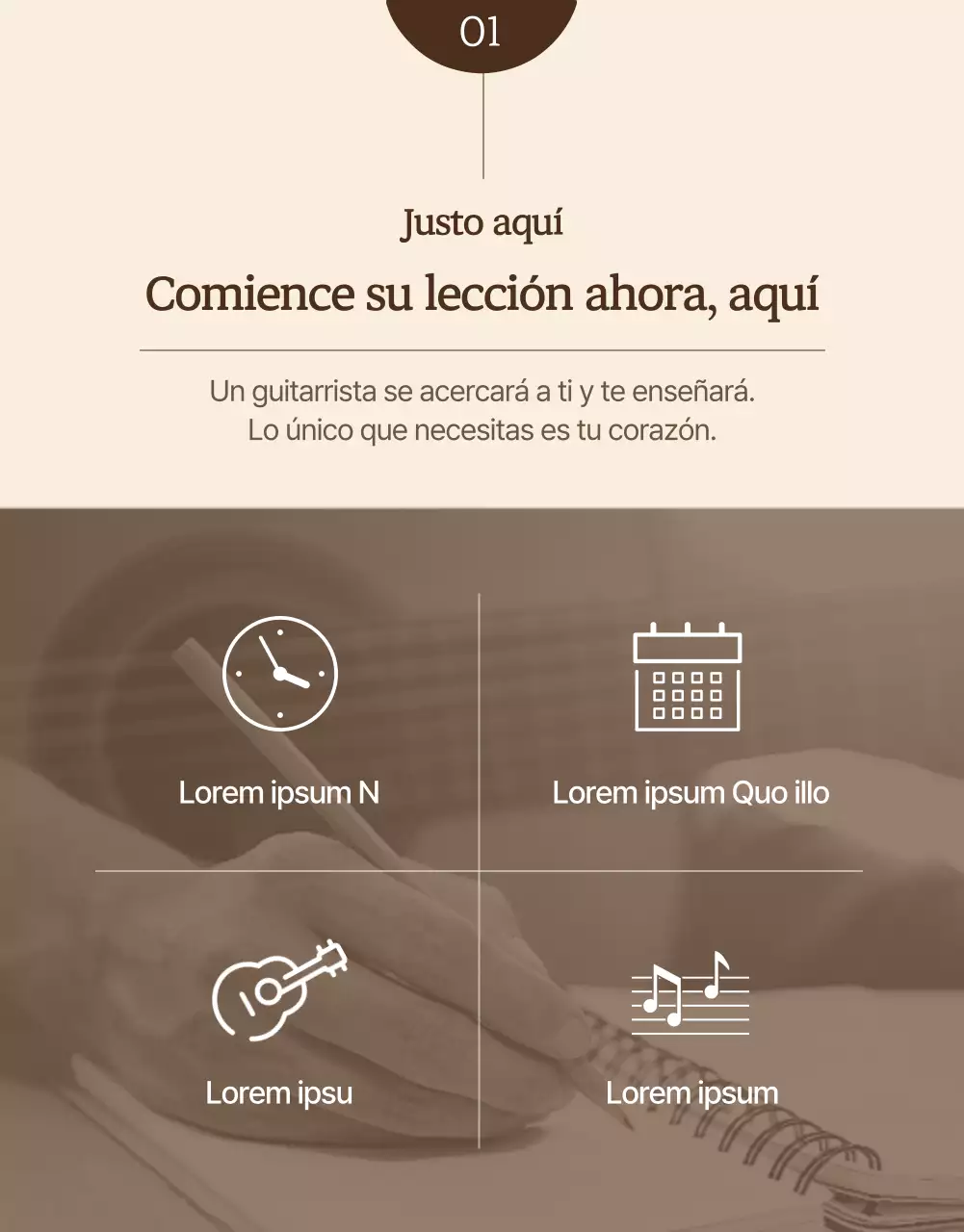 Aprende a tocar suave y emocionalmente toda la lección de guitarra detalles