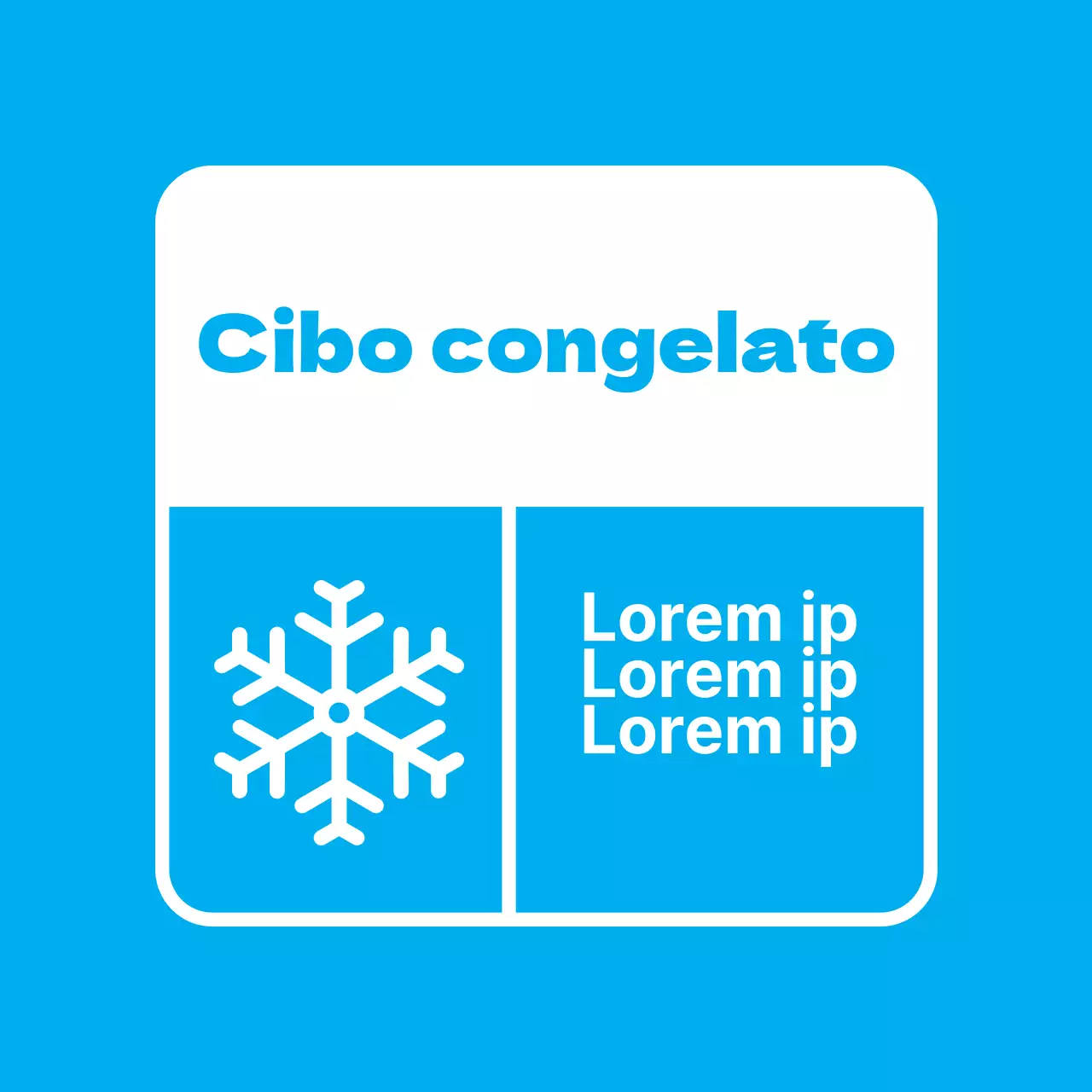 Adesivi per alimenti congelati