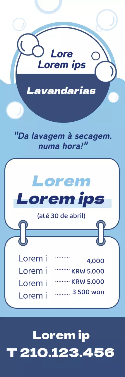 A Blue Illustration promove uma lavandaria limpa