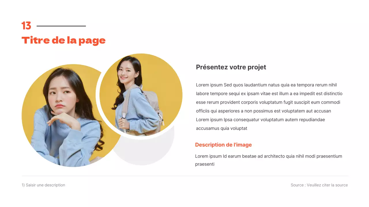 Des présentations propres