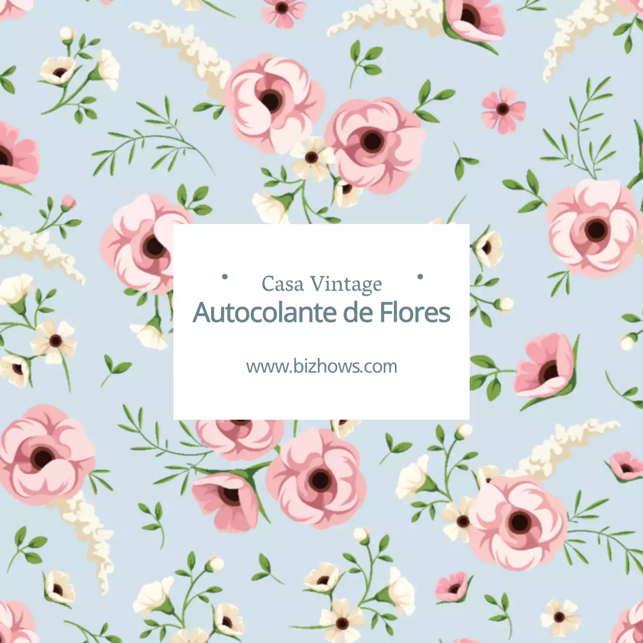 AUTOCOLANTE DE FLORES