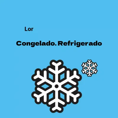 Pegatinas de alimentos congelados