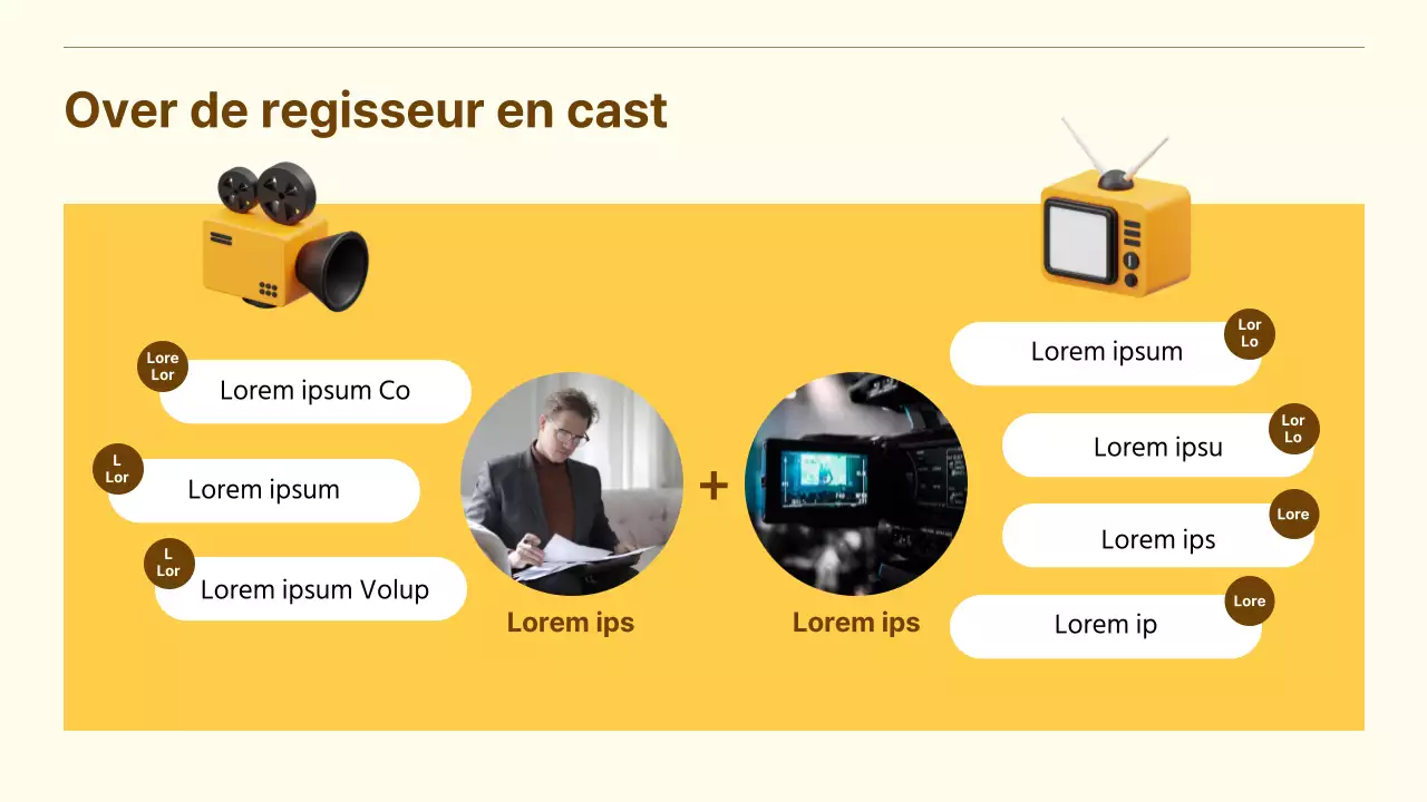 Een mooi geel zakelijk sponsorvoorstel