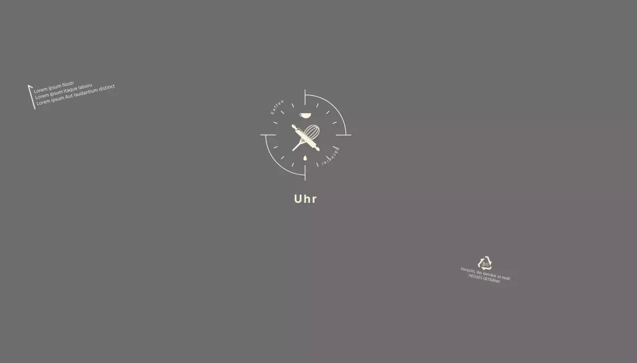 Grau Neat Icon Bäckerei Cafe