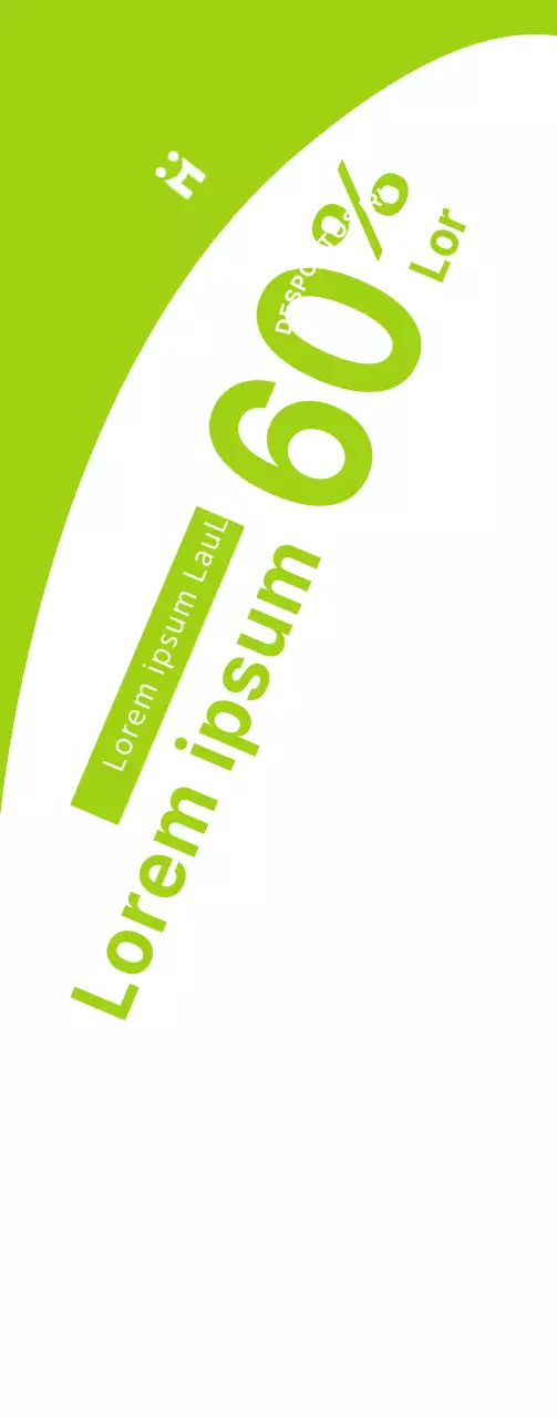 Um conceito simples em branco e verde lima para anunciar e promover eventos de venda de roupa desportiva.