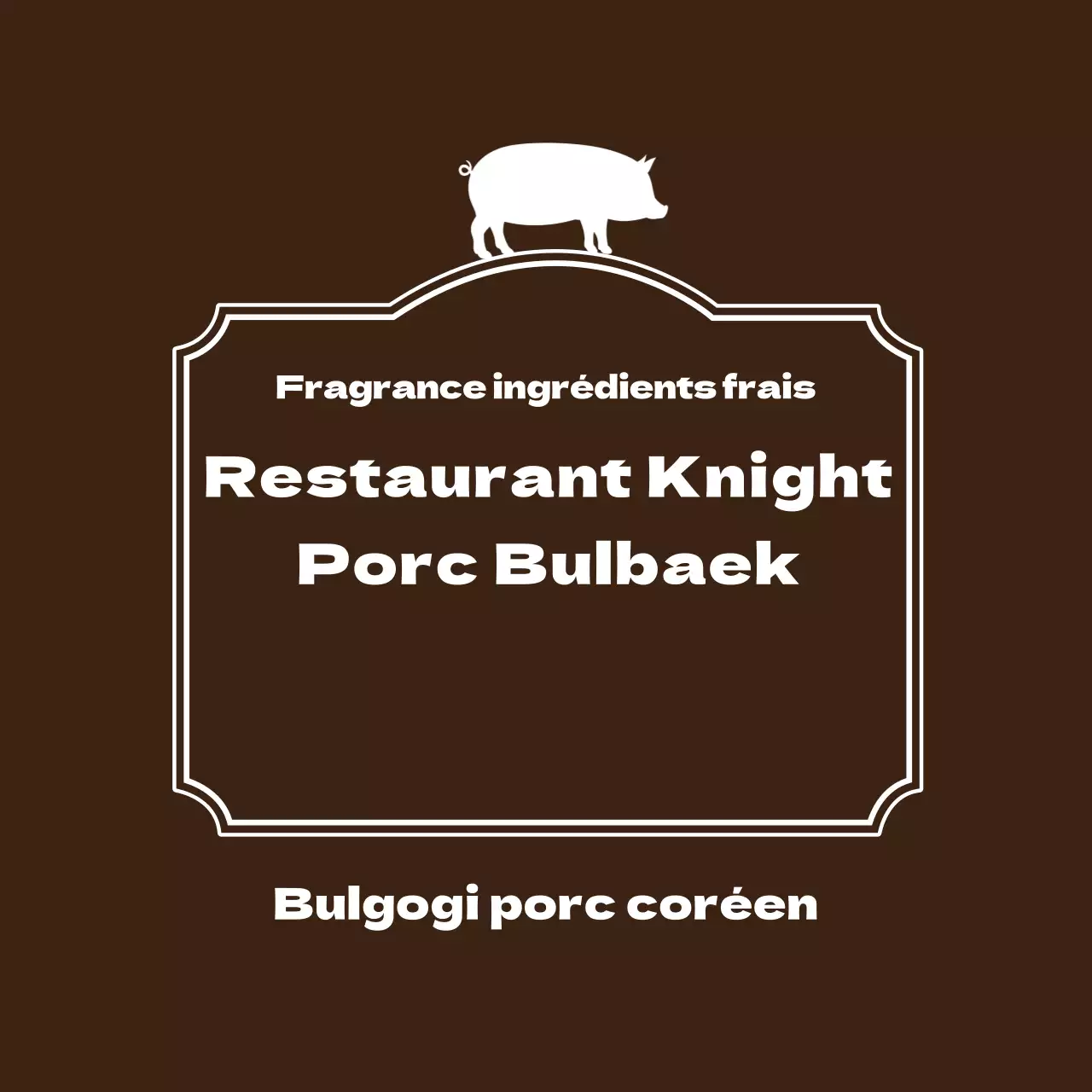 Étiquette de poitrine de porc autocollante