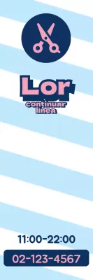 Peluquería_banner tridimensional