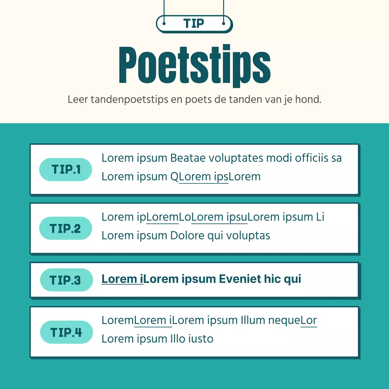 Geïllustreerde hondenborstels in mint en geel