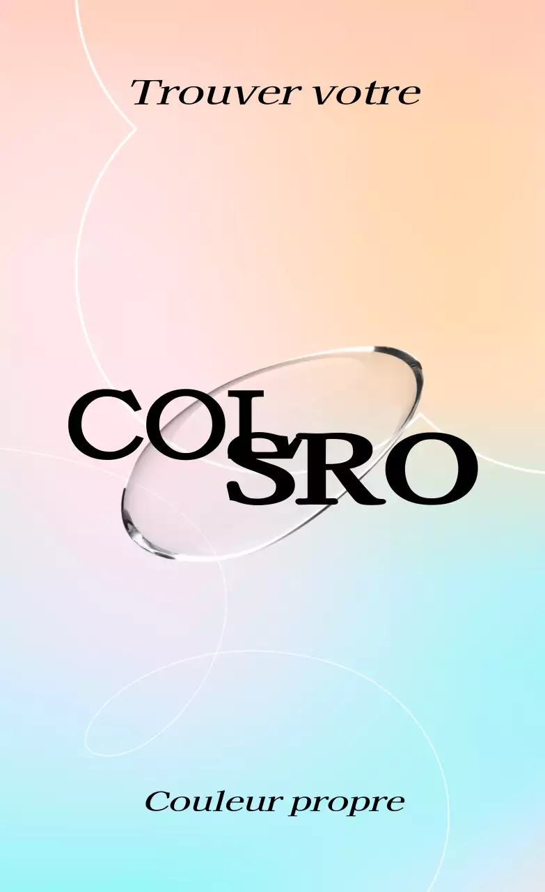 Marchandises d'exposition avec des dégradés colorés et une atmosphère de rêve