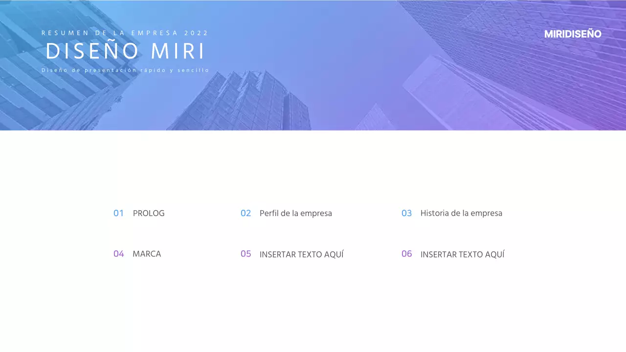 Plantilla IR Gradiente Azul Claro