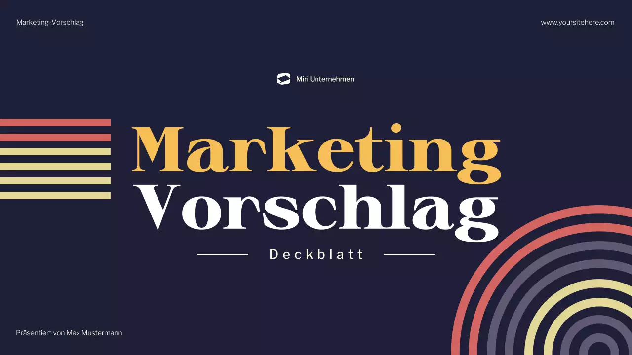 navy modern marketing document