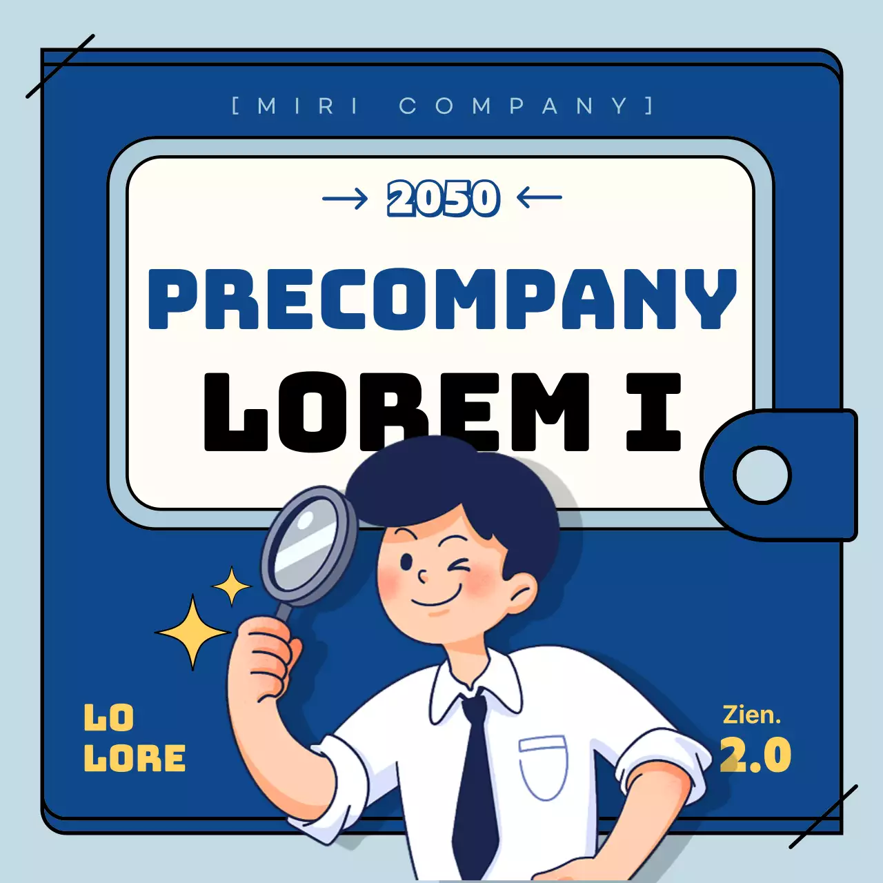 Bedrijfsvoordelengids in een lichtblauw en marineblauw notitieboekje