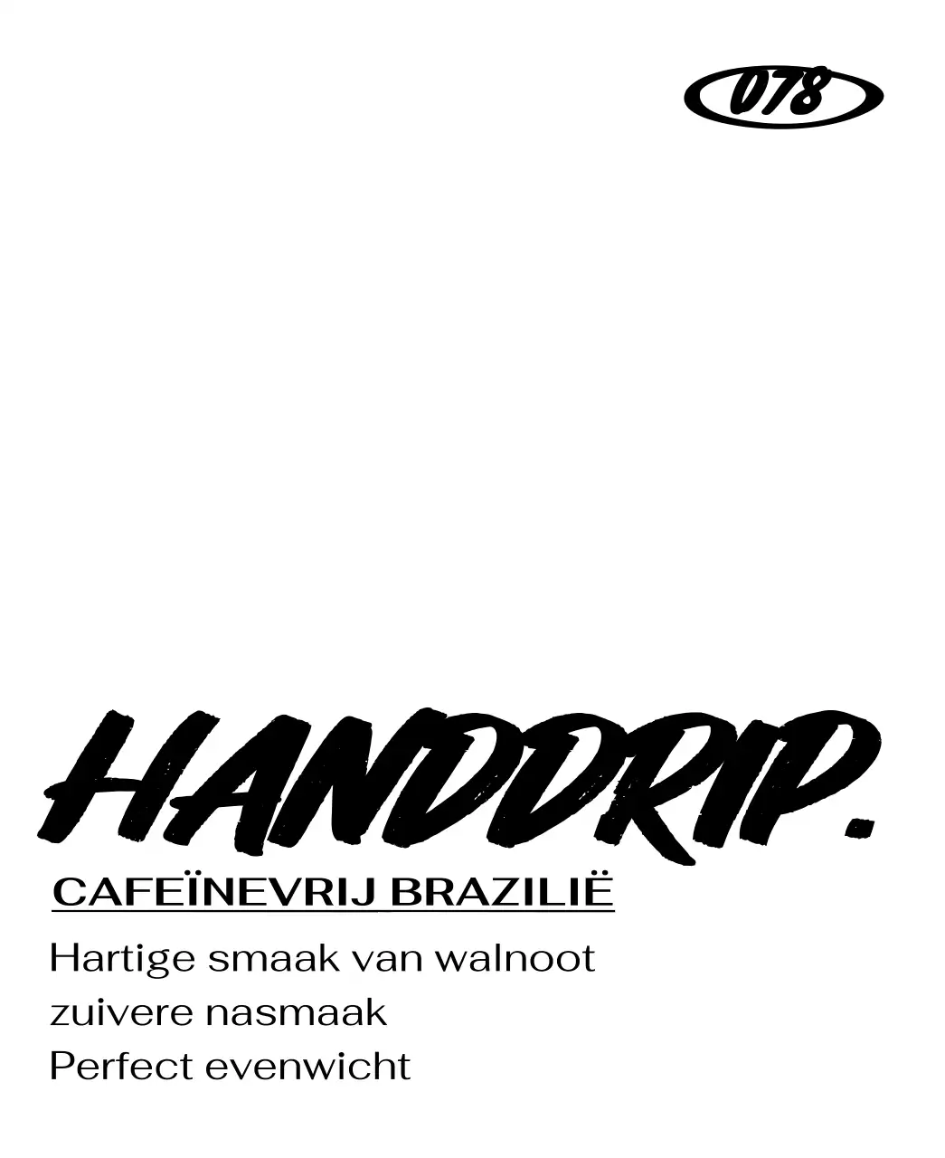 Ontwerp met bonenbeschrijvingen geaccentueerd met zwarte, ruwe handgeschreven tekst