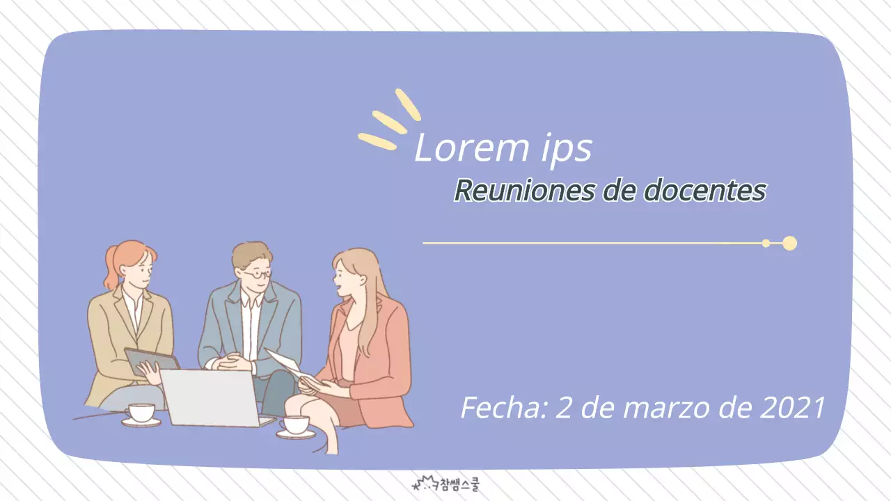 Púrpura, pulcra reunión de profesores