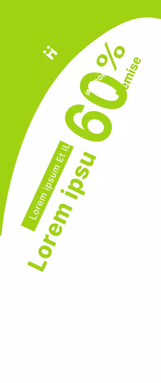 Un concept épuré en blanc et vert citron pour annoncer et promouvoir les ventes libres de vêtements de sport.