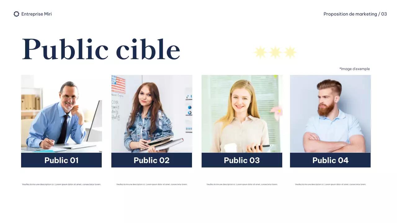 document de proposition de marketing moderne de la marine