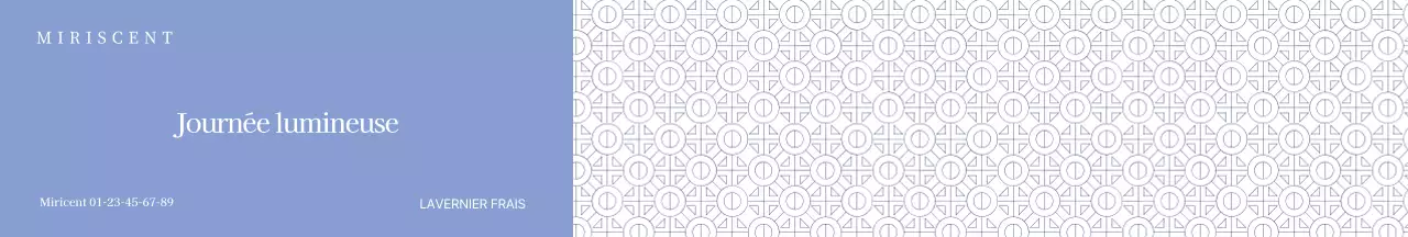 Papier cadeau pour diffuseur à fond bleu à motifs