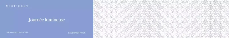 Papier cadeau pour diffuseur à fond bleu à motifs