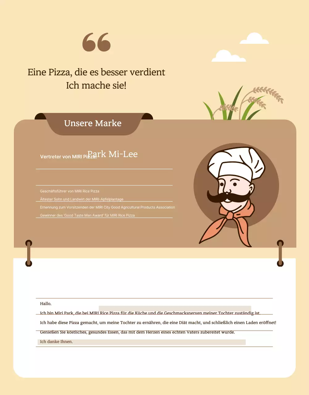 Ein Leitfaden zur Finanzierung der koreanischen Reispizza mit Elfenbeinabbildungen