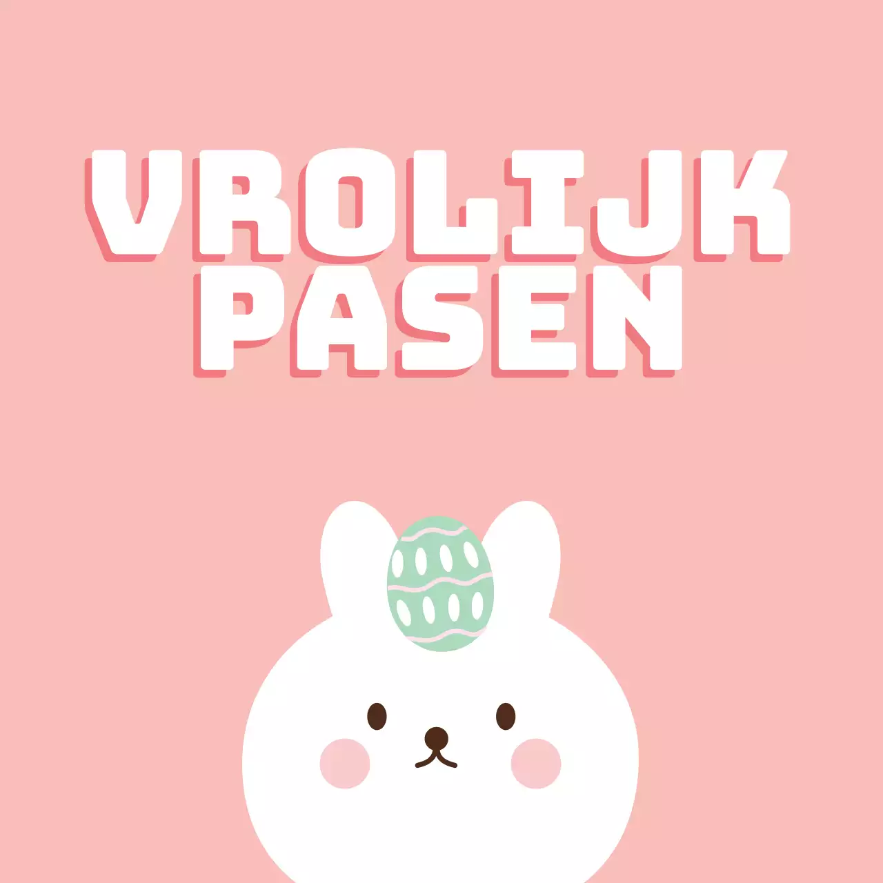 Schattige kerkelijke paasetiketten met roze illustraties