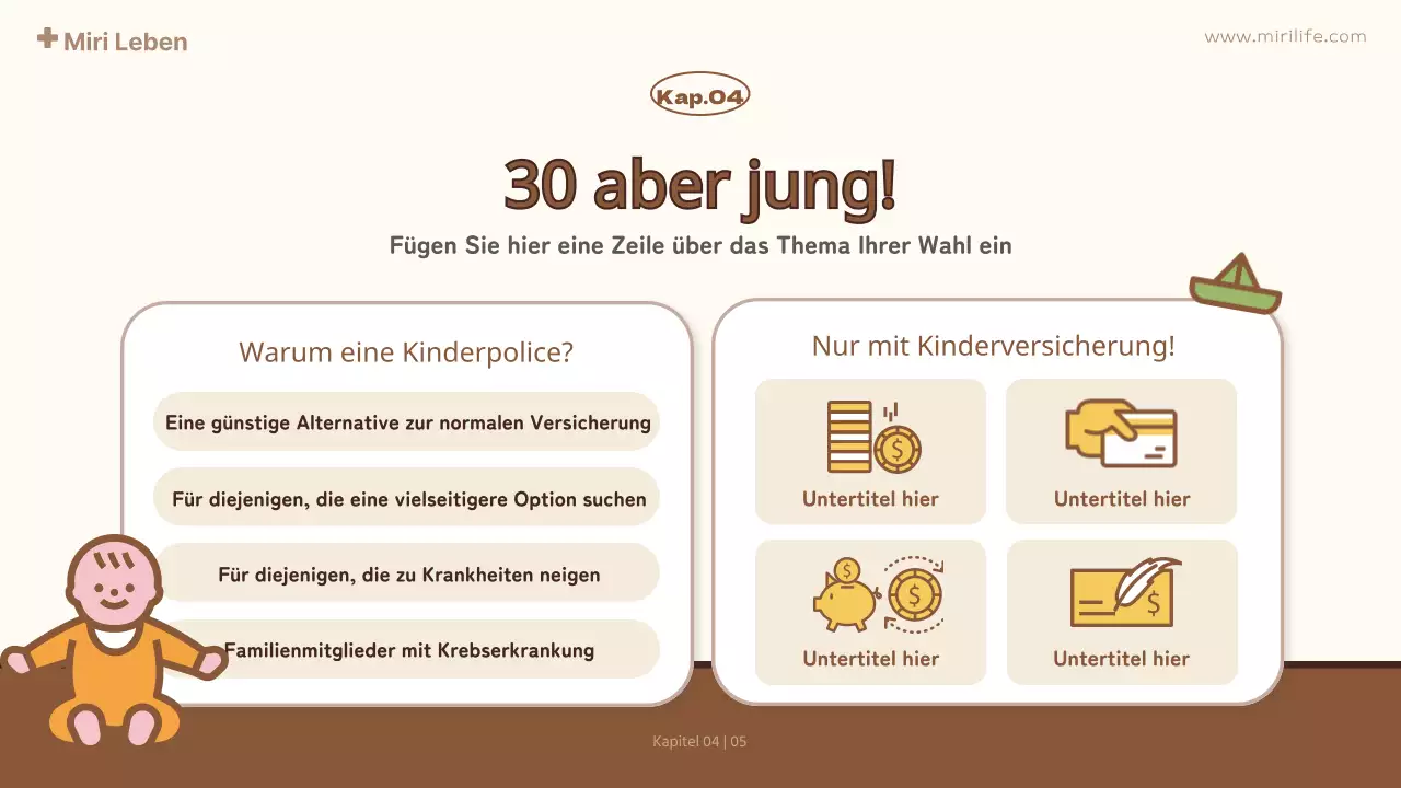 gelb niedlich Kind Versicherungsantrag