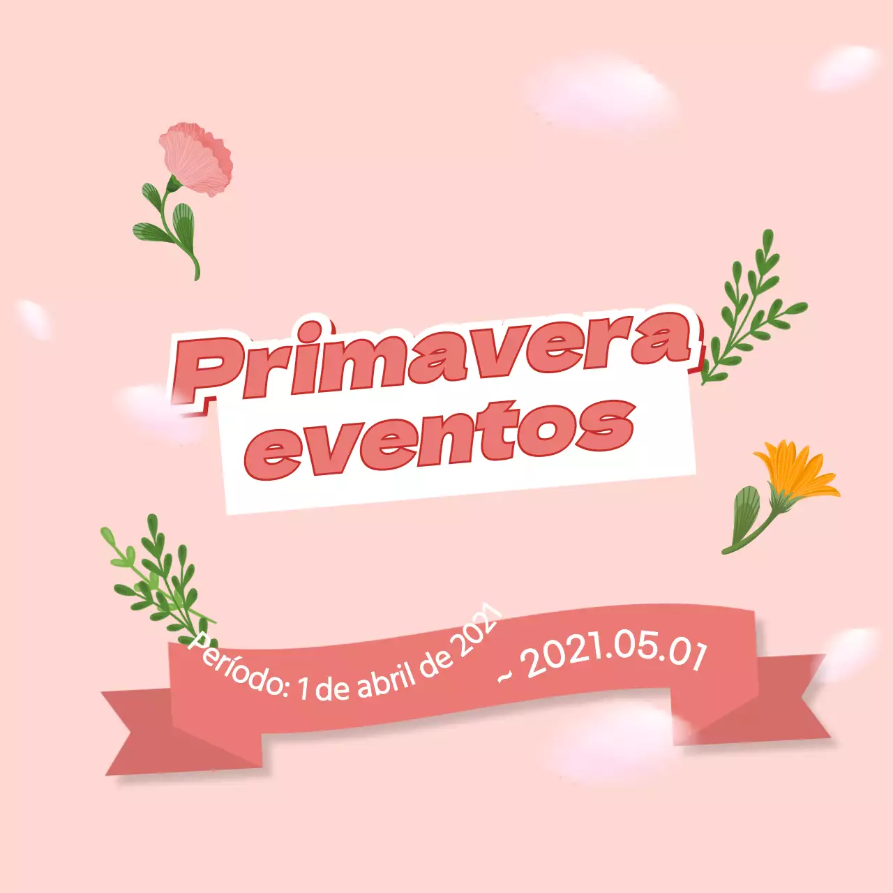 Um bonito evento de primavera em cor-de-rosa