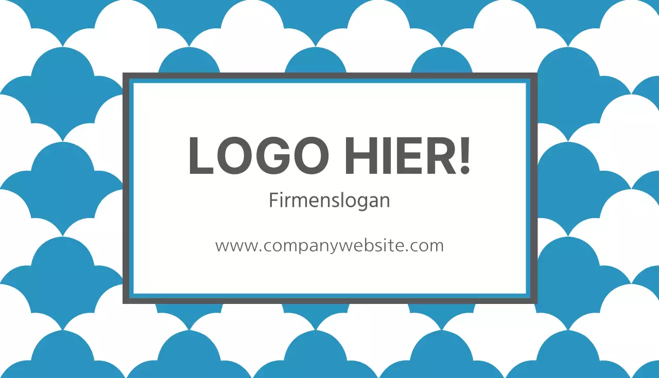 Visitenkarte mit quadratischem Muster