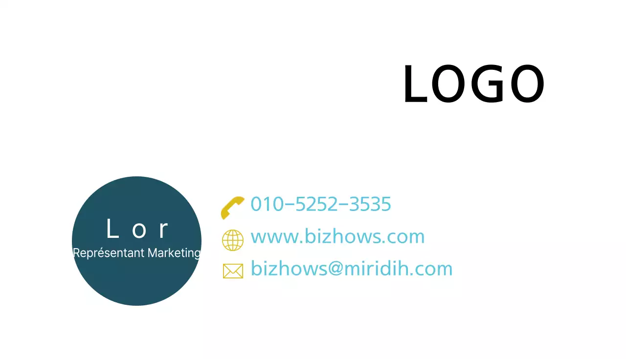 Cartes de visite d'entreprise