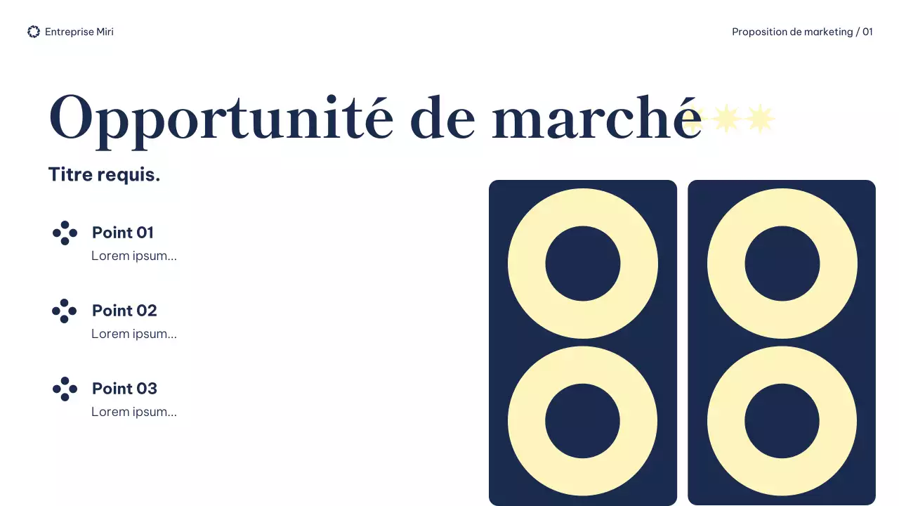 document de proposition de marketing moderne de la marine