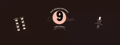 Black Pink Neat Symbols Cafe