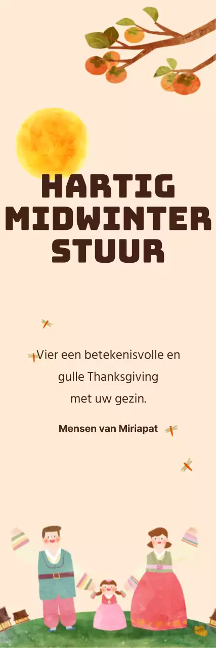 Jeon Da Young Chuseok_Verticale banier