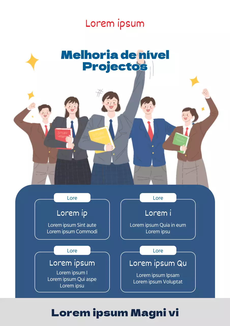 Promover a escola de formação azul
